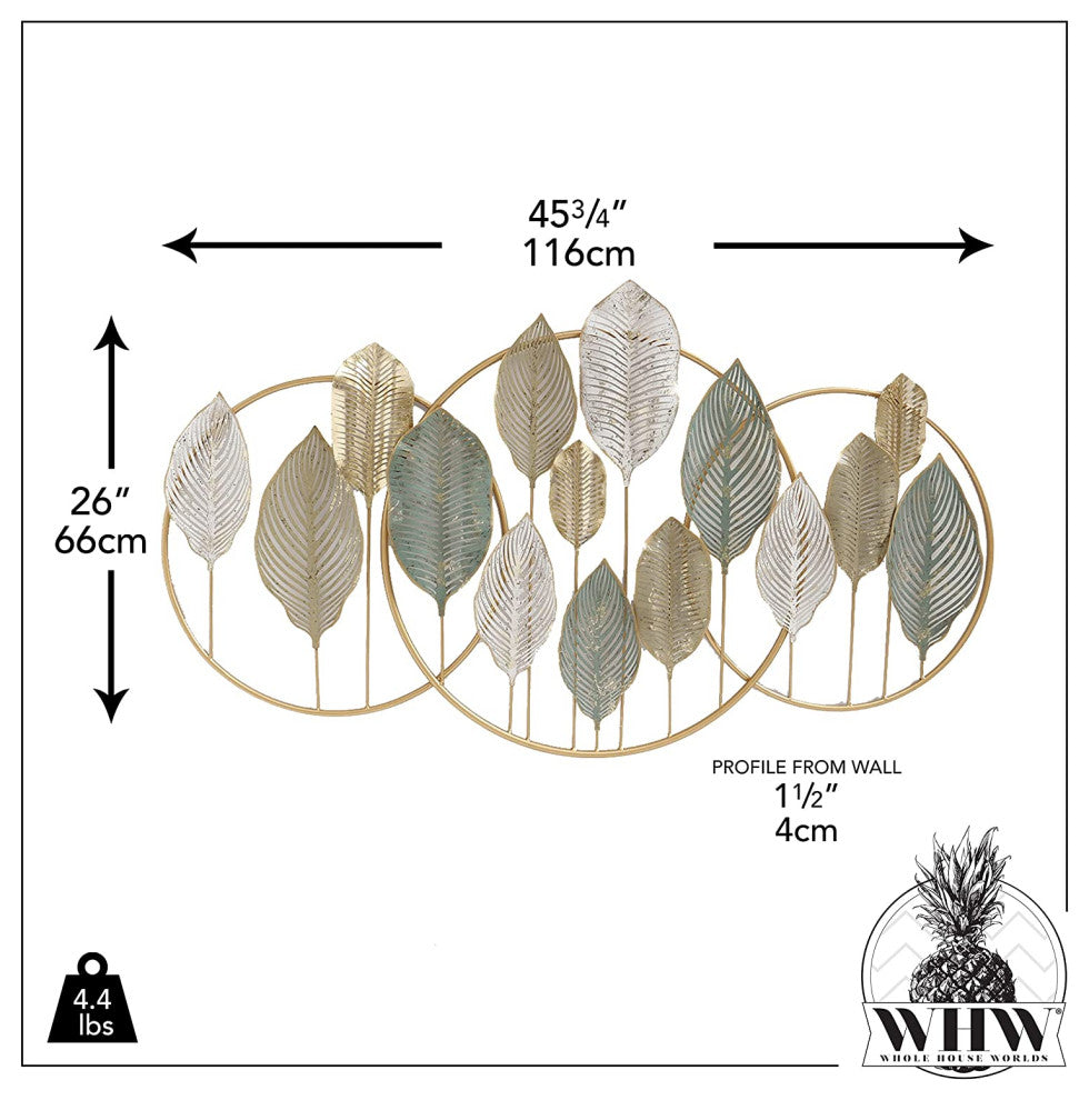 Atelier Leaf Wall Sculpture, 27.5"