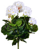 Vickerman Fl170504 15.25" Artificial White Polyester Geranium Bush