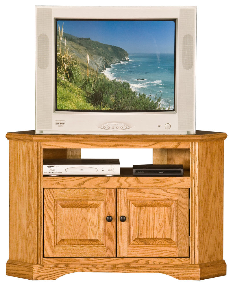 41" OakRidge Corner TV Cart, Yellow Oak