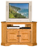 41" OakRidge Corner TV Cart, Yellow Oak
