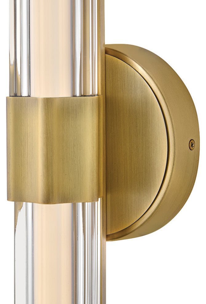 Hinkley Georgette Medium Led Sconce, Lacquered Brass