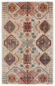 Weave & Wander Kezia Rug, Ochre Red/Vanilla Beige, 5ft x 8ft