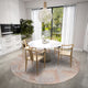 Indoor/Outdoor Sedona SN11 Walnut Machine Washable 6' x 6' Round Rug