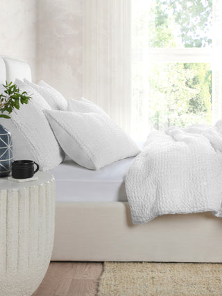Claire Linen Quilt by Kosas Home, White, King
