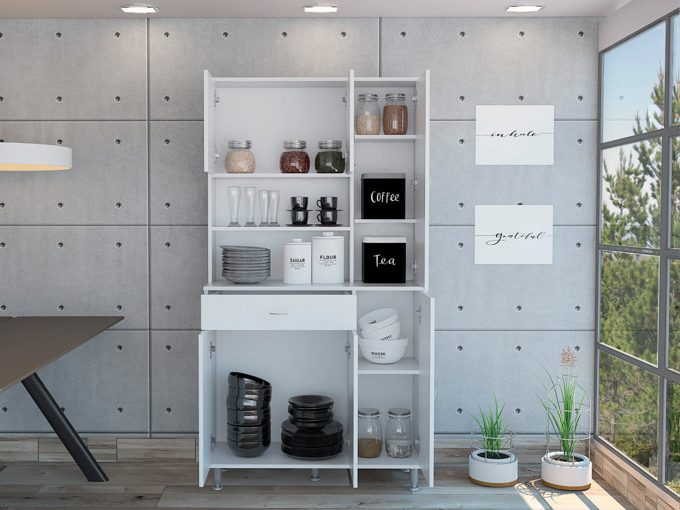 Venice Pantry Cabinet, White