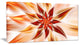 Dance of Brown Exotic Flower, Floral Canvas Art Print, 32"x16"