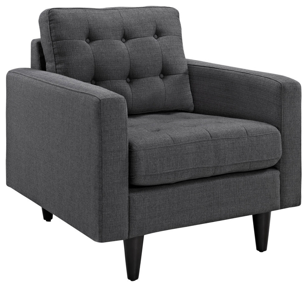 Gray Empress Sofa and Armchairs Set of 3