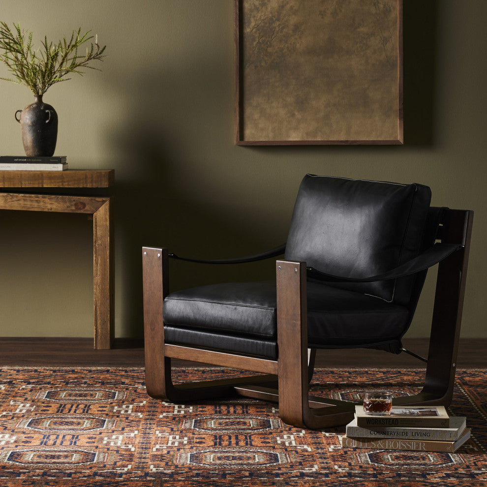 Cesar Chair Carson Black, Almond
