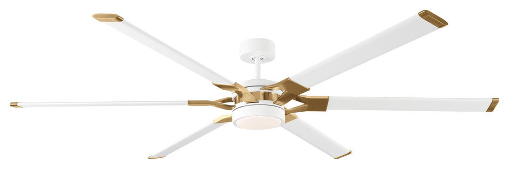 Loft 72" LED Ceiling Fan Matte White