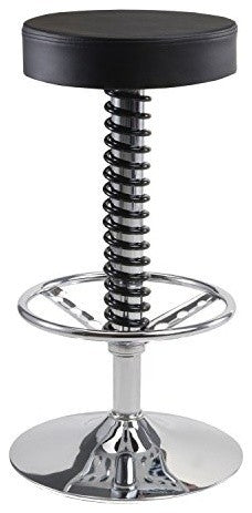 Pitstop Furniture Black Pit Crew Bar Stool