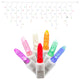 Vickerman X6W3100 70 Multi-Colored M5 9' Led Icicle Light On White Wire Strand