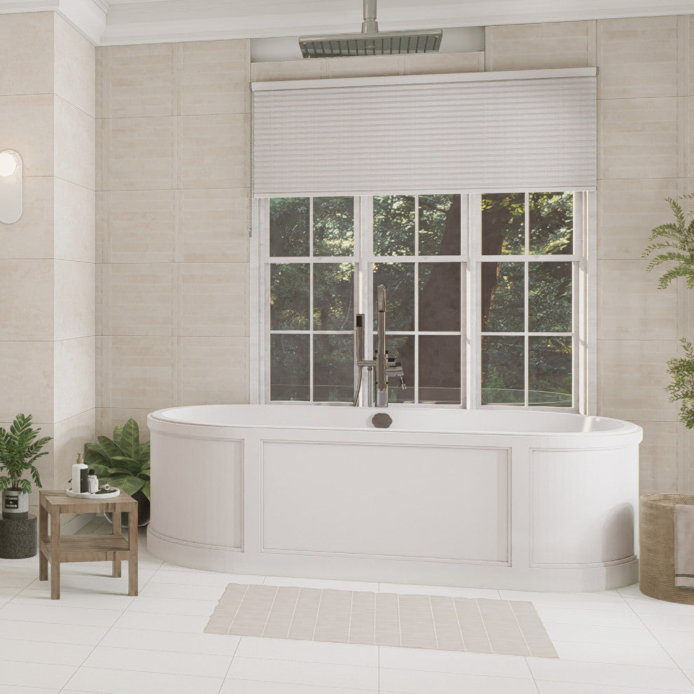 Habanera Decor Bone Fluted Ceramic Wall Tile