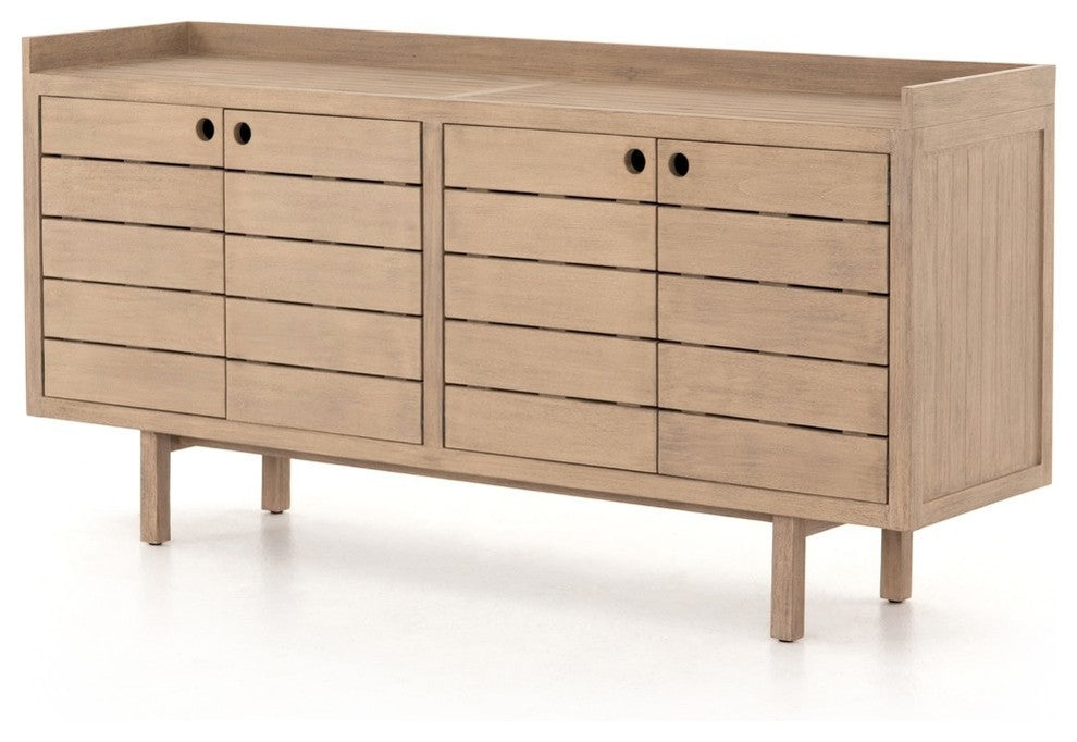 Lula Outdoor Sideboard-Washed Brown