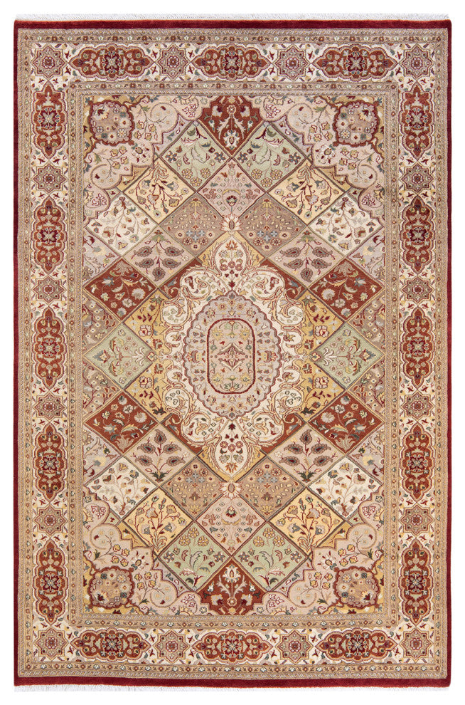 Waingmaw One-of-a-Kind Hand-Knotted Area Rug Red, 6'2"x9'4"