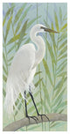 "Egret by the Shore I" Digital Paper Print by Kathrine Lovell, 38"x74"