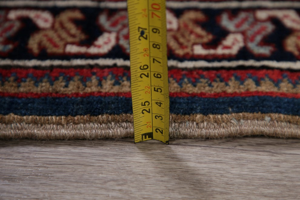 Consigned, Handmade Wool Vintage Persian Oriental Area Rug, Red, 4'8"X3'1"