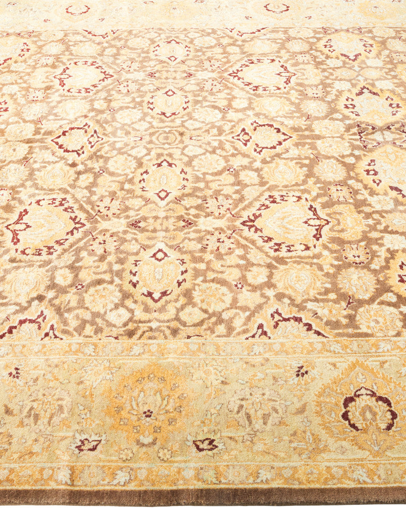 Mary, One-of-a-Kind Hand-Knotted Area Rug Brown, 6'2"x9'1"