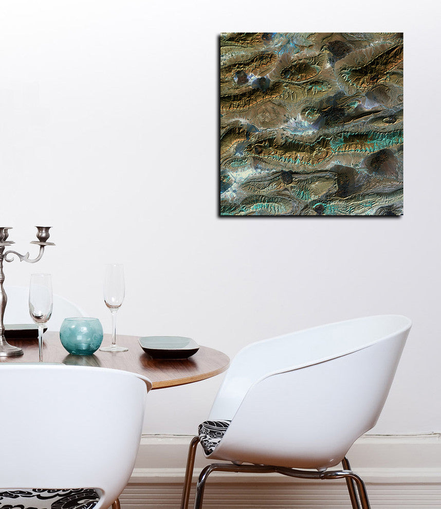 Epic Graffiti "Earth As Art: Salt Glaciers" Giclee Canvas Wall Art, 26"x26"