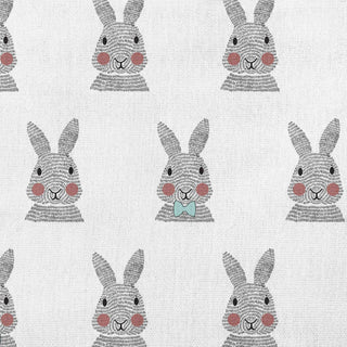 Bunny Fluffle Easter Decorative Lumbar Pillow, Wave Top Blue, 14x20"