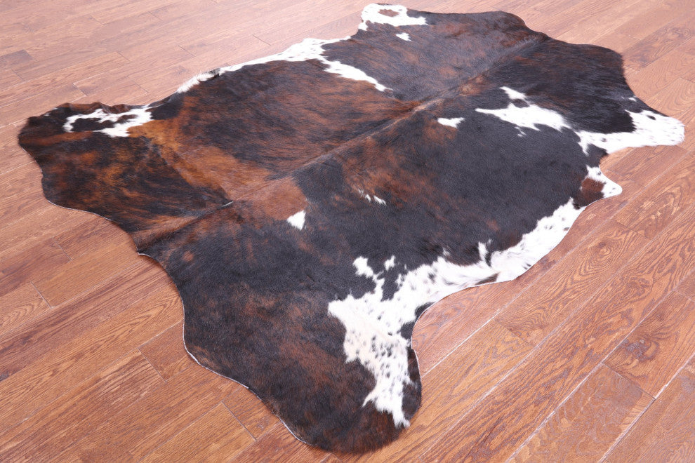 6' 11" X 5' 8" Organic Natural Hair-On Cowhide Area Rug C1580