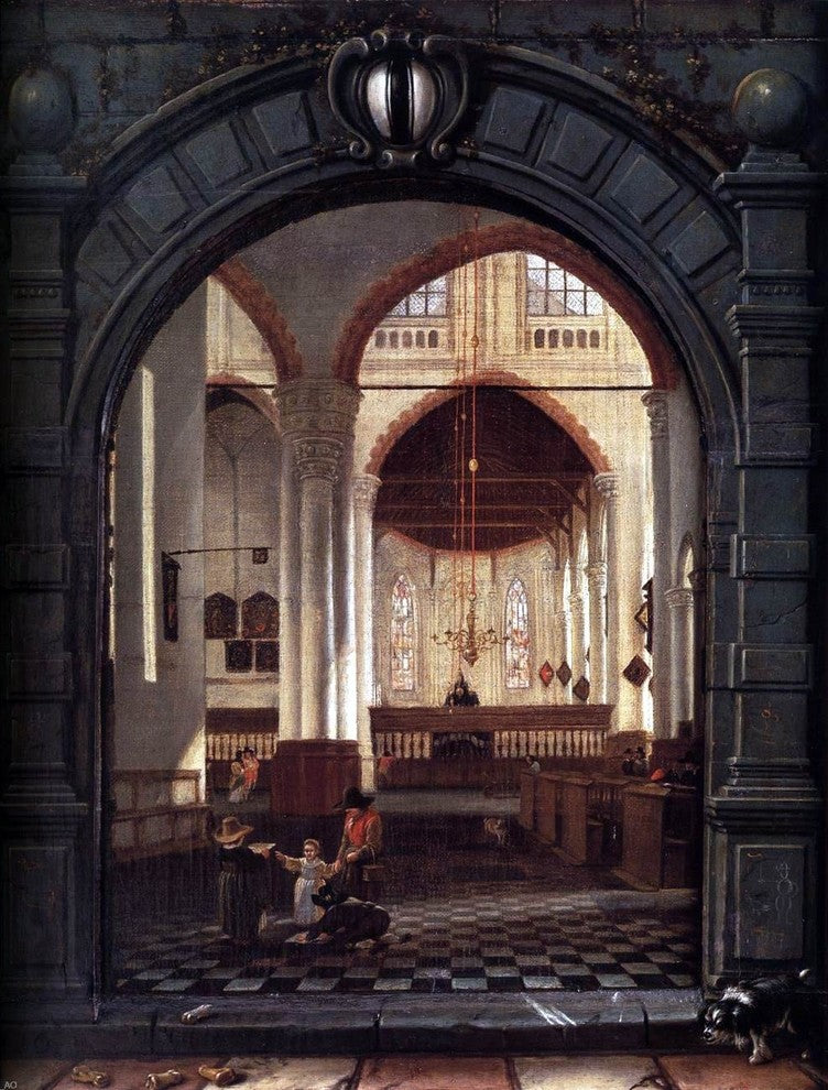 Louys Aernoutsz Elsevier Interior of the Oude Kerk Wall Decal