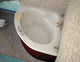 Venzi Esta 60"x60" Corner Whirlpool Jetted Bathtub By Atlantis