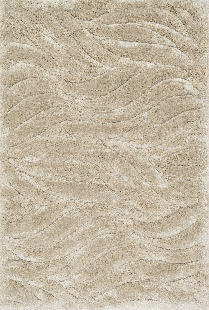 1.5" Thick, Plush, Comfortable Dream Shag DR-02 Rug, Beige, 2'2"x3'9"