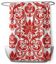 70"Wx73"L Alexys Shower Curtain, Orange-Red