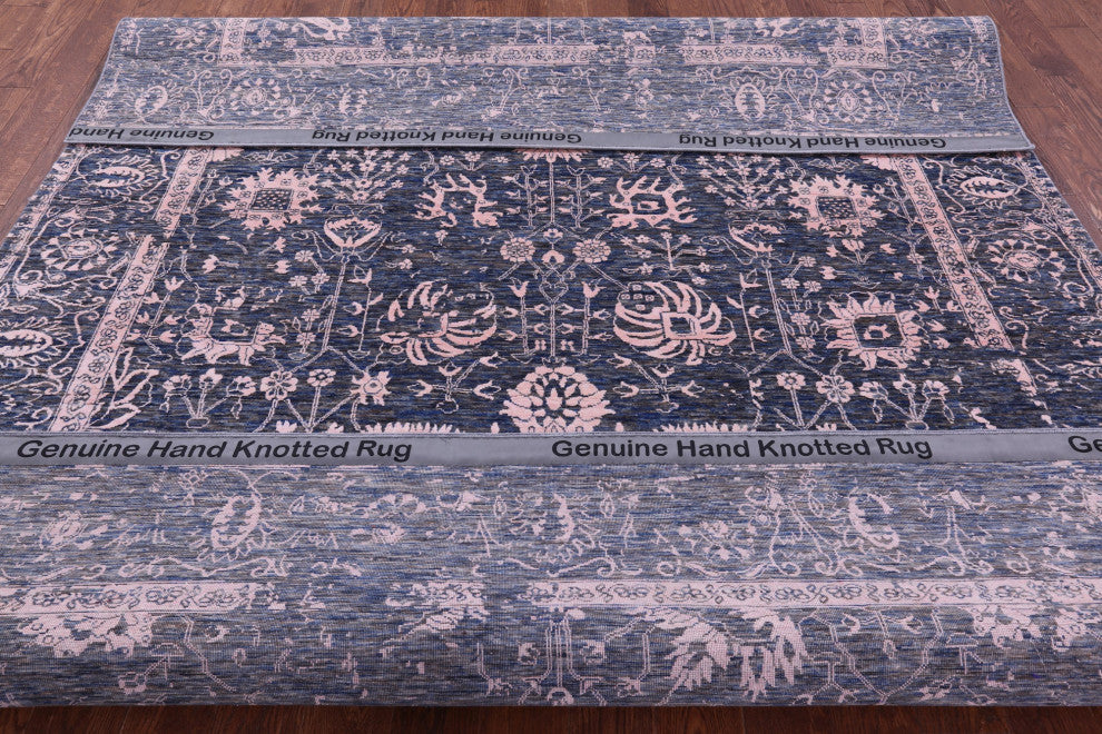 Wool & Silk Hand Knotted Persian Rug 8' 1" X 10' 2" - Q15772