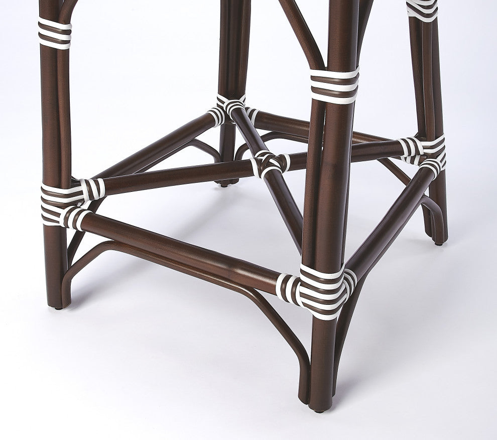 Solstice Rattan Counter Stool, Chocolate
