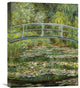 "Japanese Bridge And Water Lilies (1)" Canvas Giclee by Claude Monet, 18"x22"