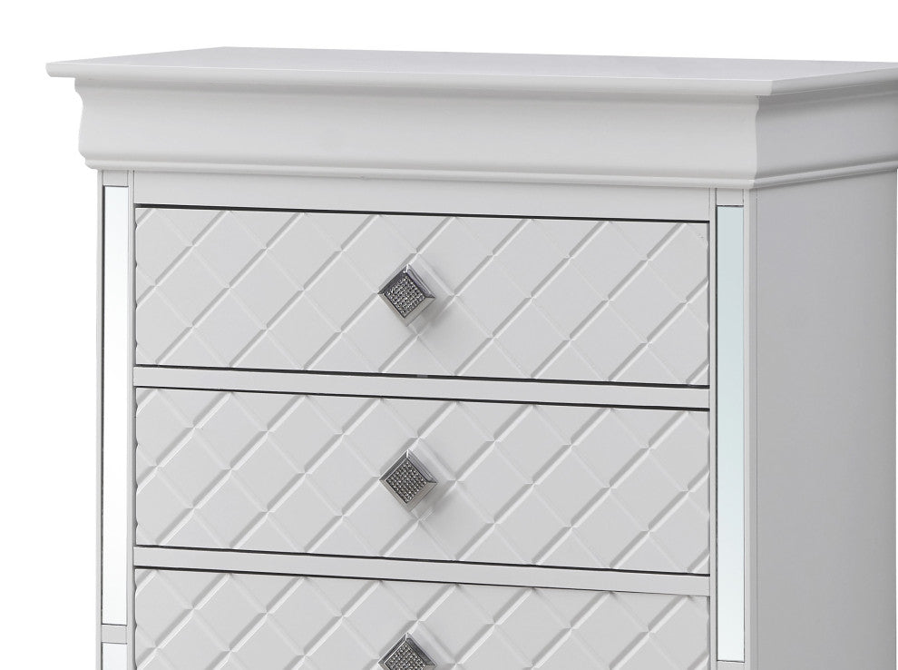Verona 5-Drawer Chest, White