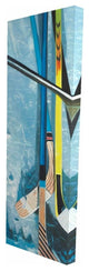 Hockey Sticks on Ice Print on Wrapped Canvas
