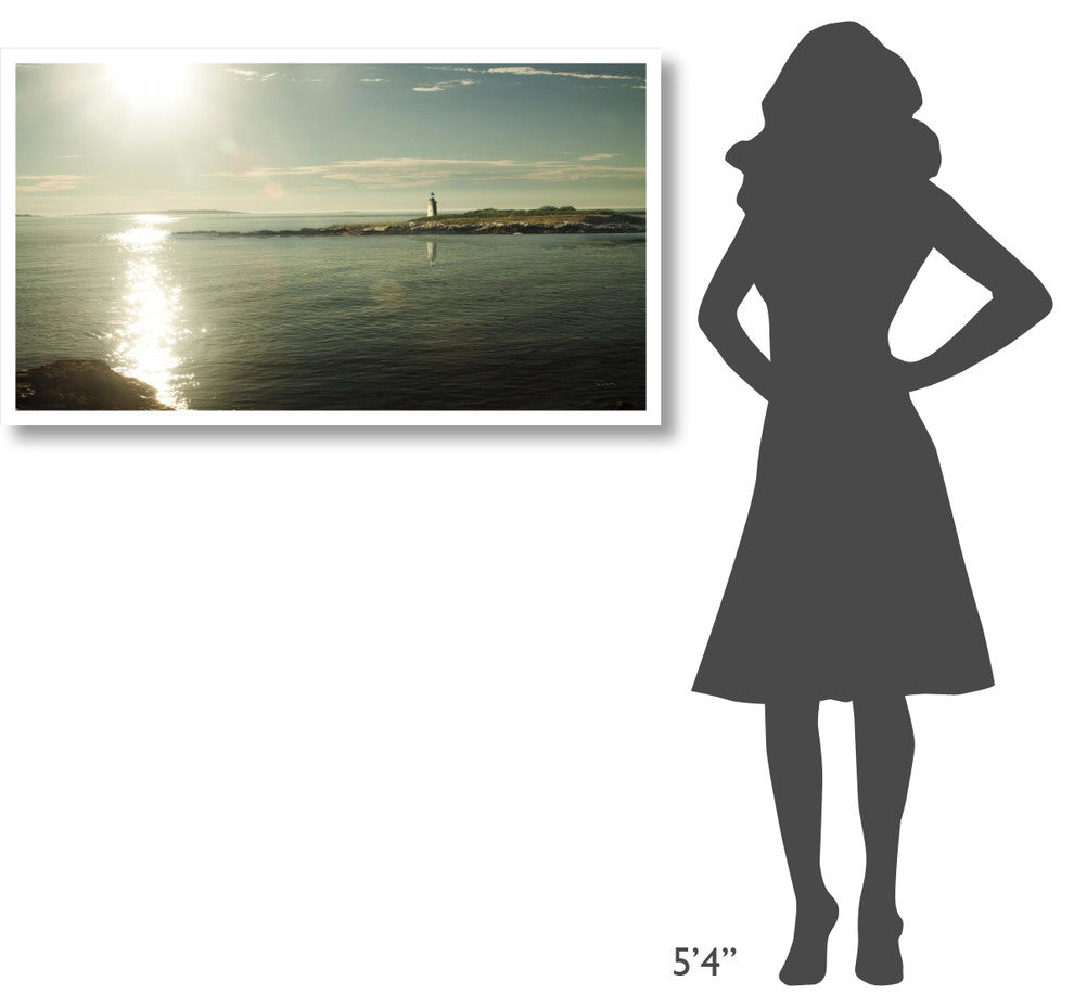 "Lighthouse Sound" Digital Paper Print by Sue Schlabach, 46"x26"