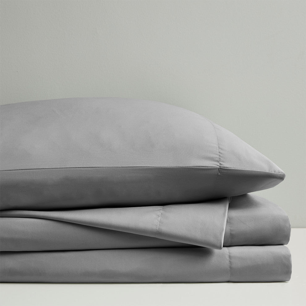 Sleep Philosophy Smart Cool Microfiber Sheet Set, Grey
