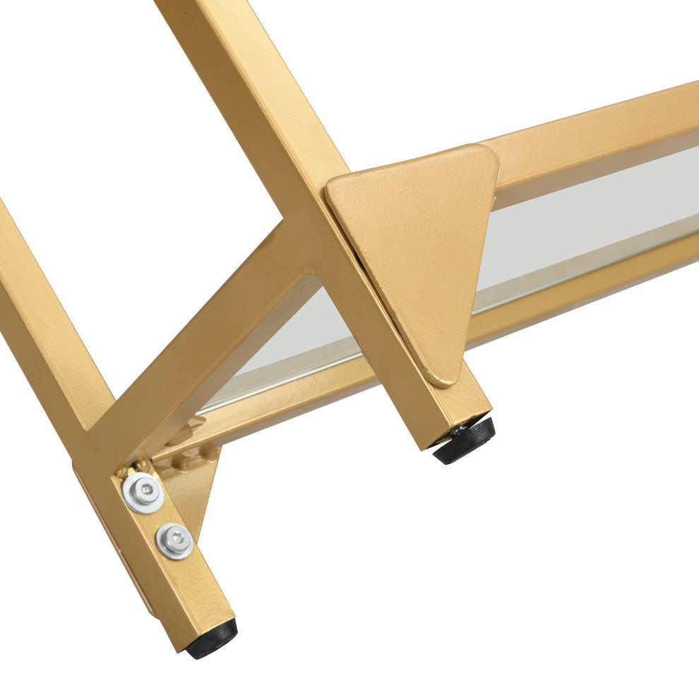 Graydon Gold Slim Console, Gold