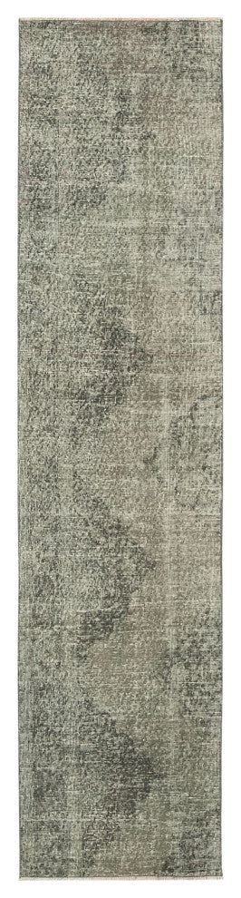 Rug N Carpet - Handwoven Turkish 2' 4" x 9' 7" Over-dyed Floor Runner Rug