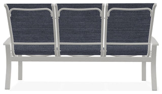 Belle Isle Sling 3-Seat Outdoor Sofa, Augustine Denim/Snow