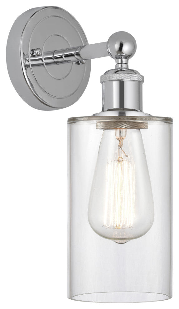 Innovations 616-1W-PC-G802 Clymer 1 Light 3.875" Sconce, Polished Chrome