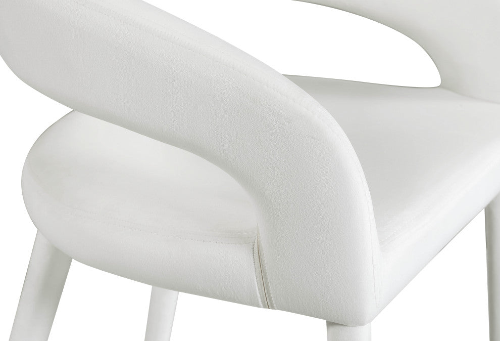 Destiny Counter Stool, Cream, Velvet