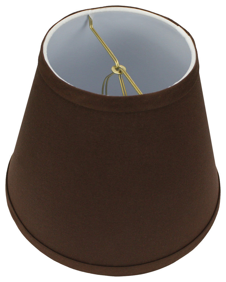 Fenchel Shades, 5"x9"x7" Bulb Clip Attachment Empire Lamp Shade, Linen