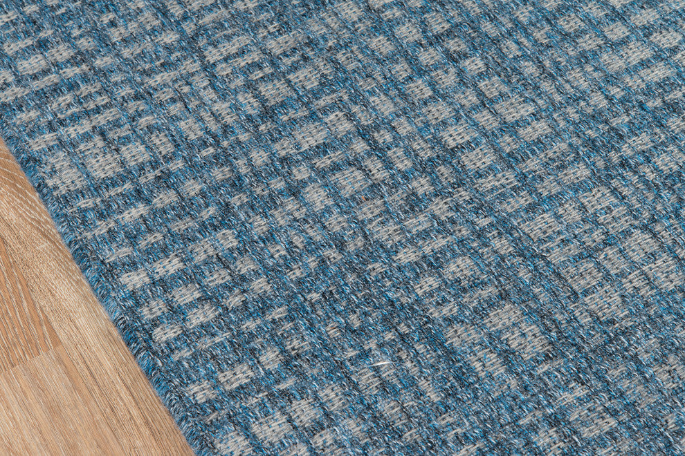 Como COM-6 Indoor Outdoor Rug, Blue, 2'x6' Runner