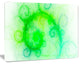 Beautiful Bright Green Pattern, Abstract Wall Art Canvas, 20x12