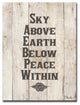 Sky Earth Peace'' Inspirational Canvas Art by Olivia Rose