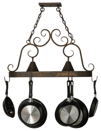 32"L Elana 2 Light Pot Rack