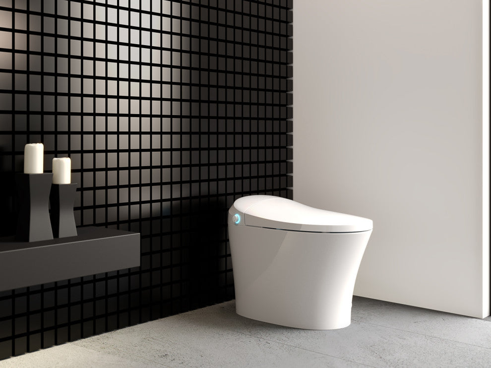 CastelloUSA New York All-In-One Smart Toilet With Bidet Seat, Simple Plus