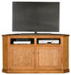 Eagle Furniture 56" Corner Entertainment Console, Dark Oak