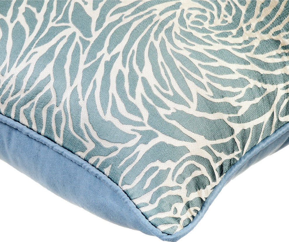 Blue Decorative Pillow Covers 18"x18" Silk, Soft Whirlpool