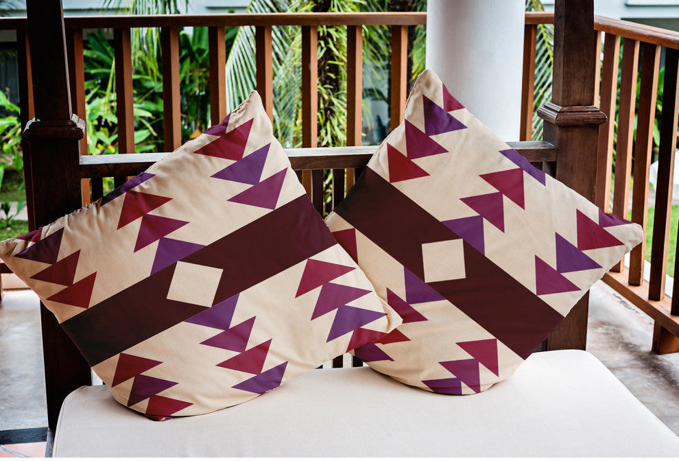 20" x 20" Sagebrush Indoor/Outdoor Polyester Throw Pillow, Amethyst