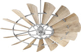 Windmill Transitional Ceiling Fan, Galvanized